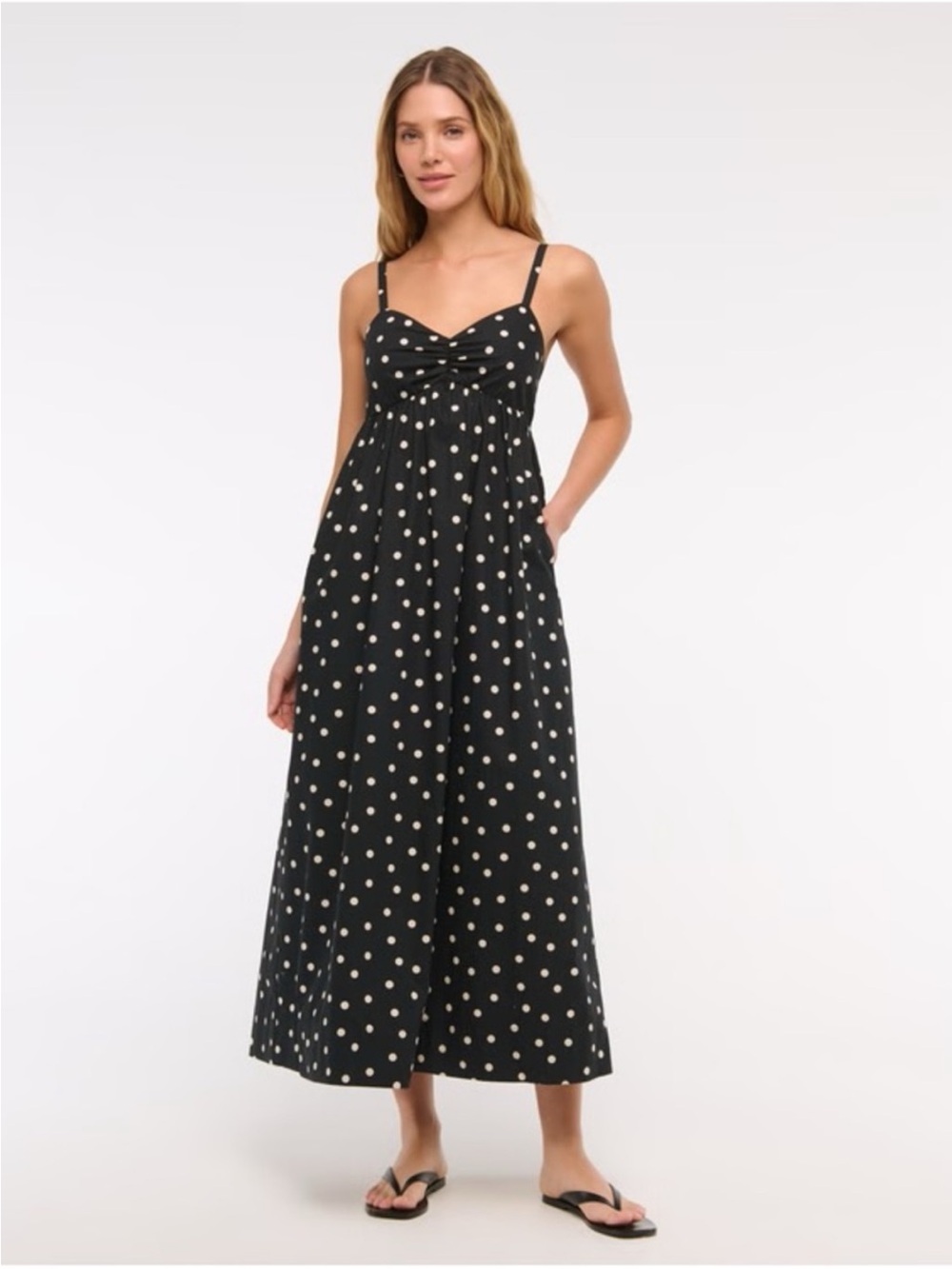NWT Abercrombie & Fitch Sweetheart Babydoll Maxi Dress
